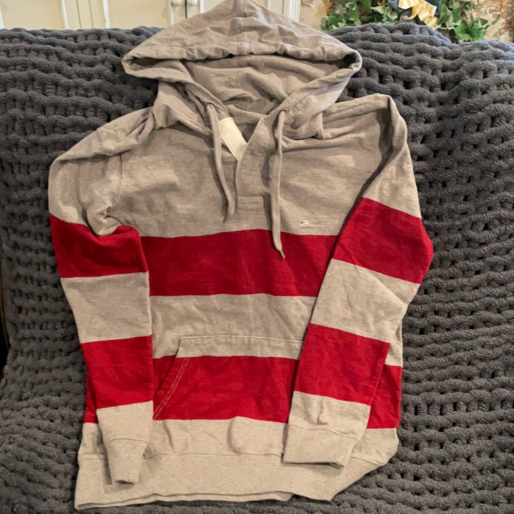 Men’s American Eagle long sleeve polo hoodie.